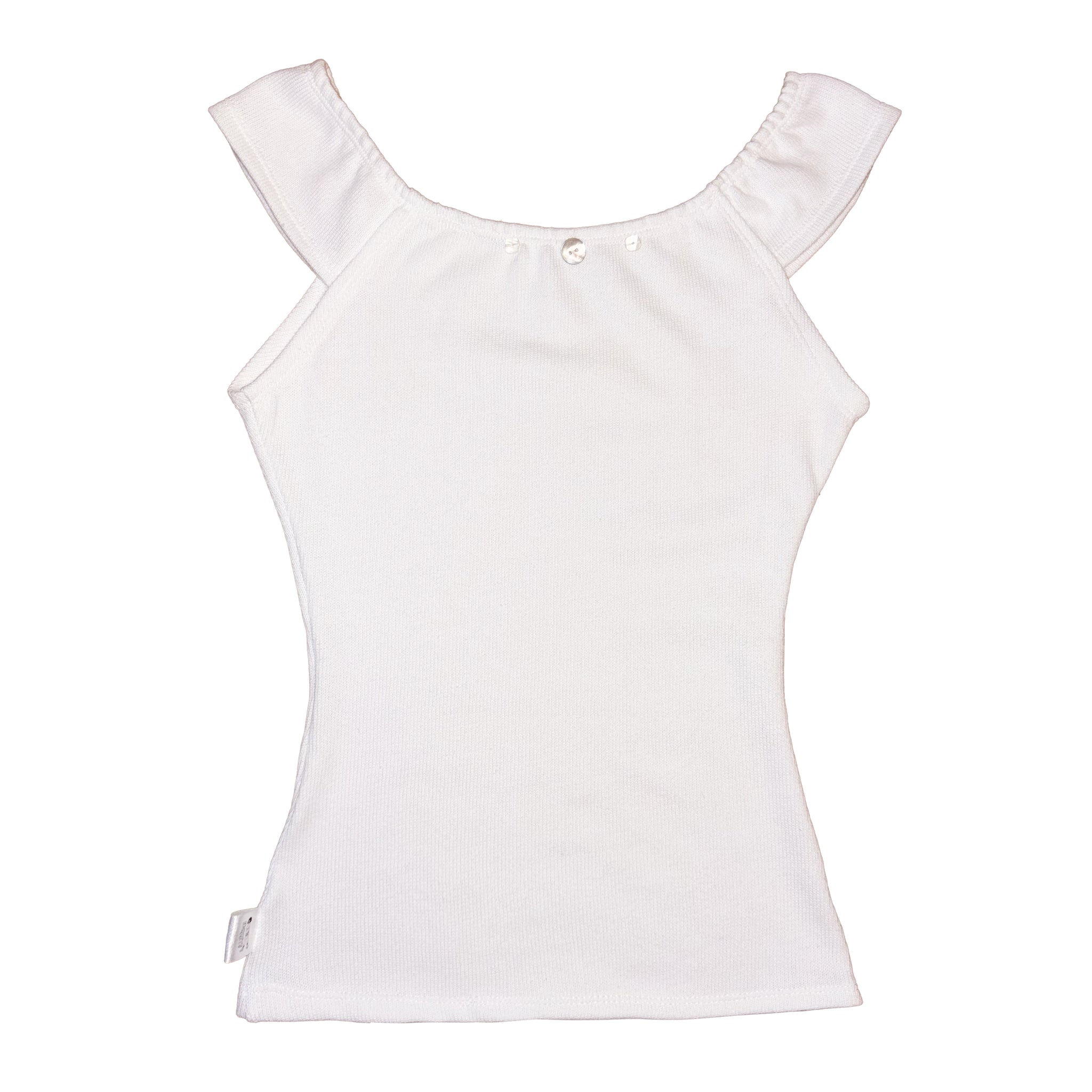 One of a kind Knit white buttons