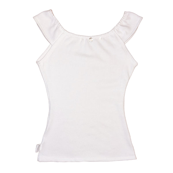 One of a kind Knit white buttons