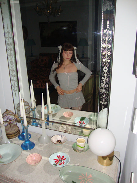 Cosy Coquette Set In Smoke