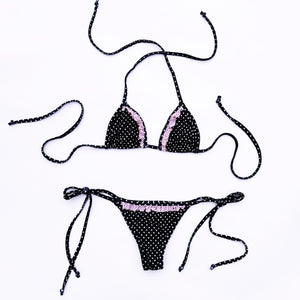 Polka Dot Bikini Black