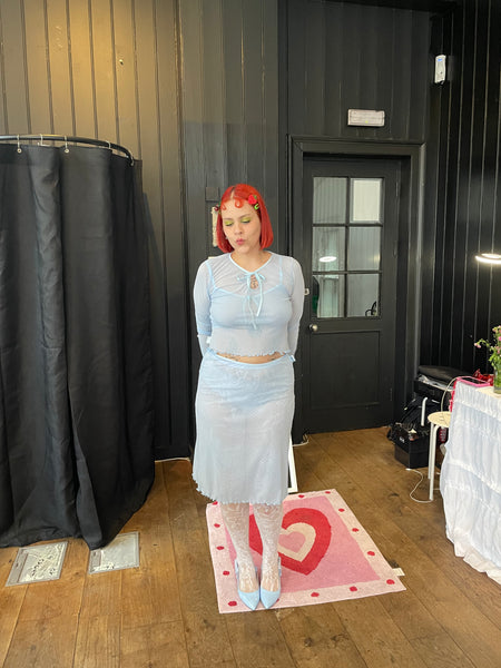 Bella 3 Piece Polka Dot Mesh Set