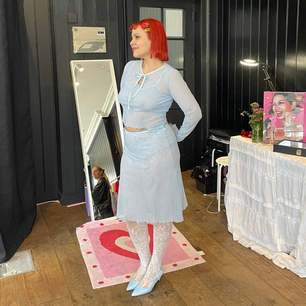 Bella 3 Piece Polka Dot Mesh Set