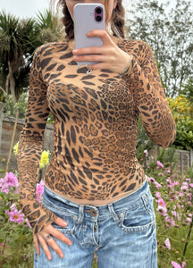 Glitter Leopard Long Sleeved Top