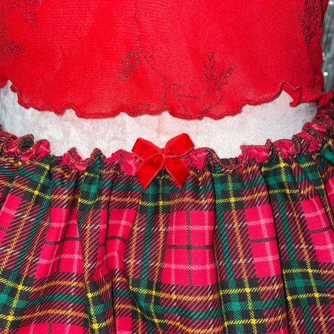 Puffball Mini Skirt Red <3