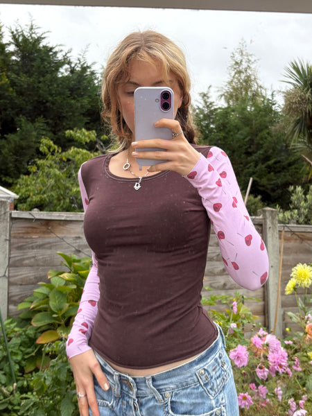 Lolipop Cotton Long Sleeve Top (small)