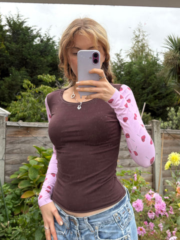 Lolipop Cotton Long Sleeve Top (small)