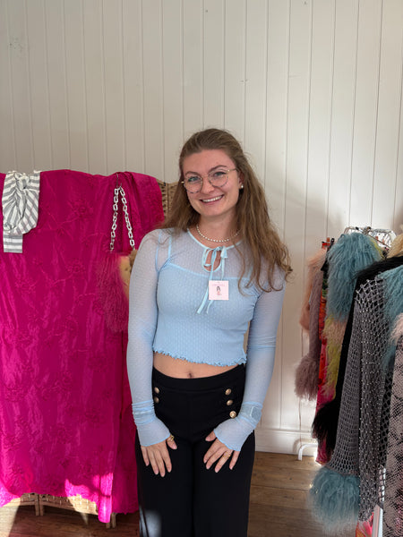 Bella 3 Piece Polka Dot Mesh Set