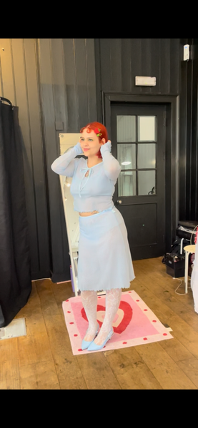 Bella 3 Piece Polka Dot Mesh Set