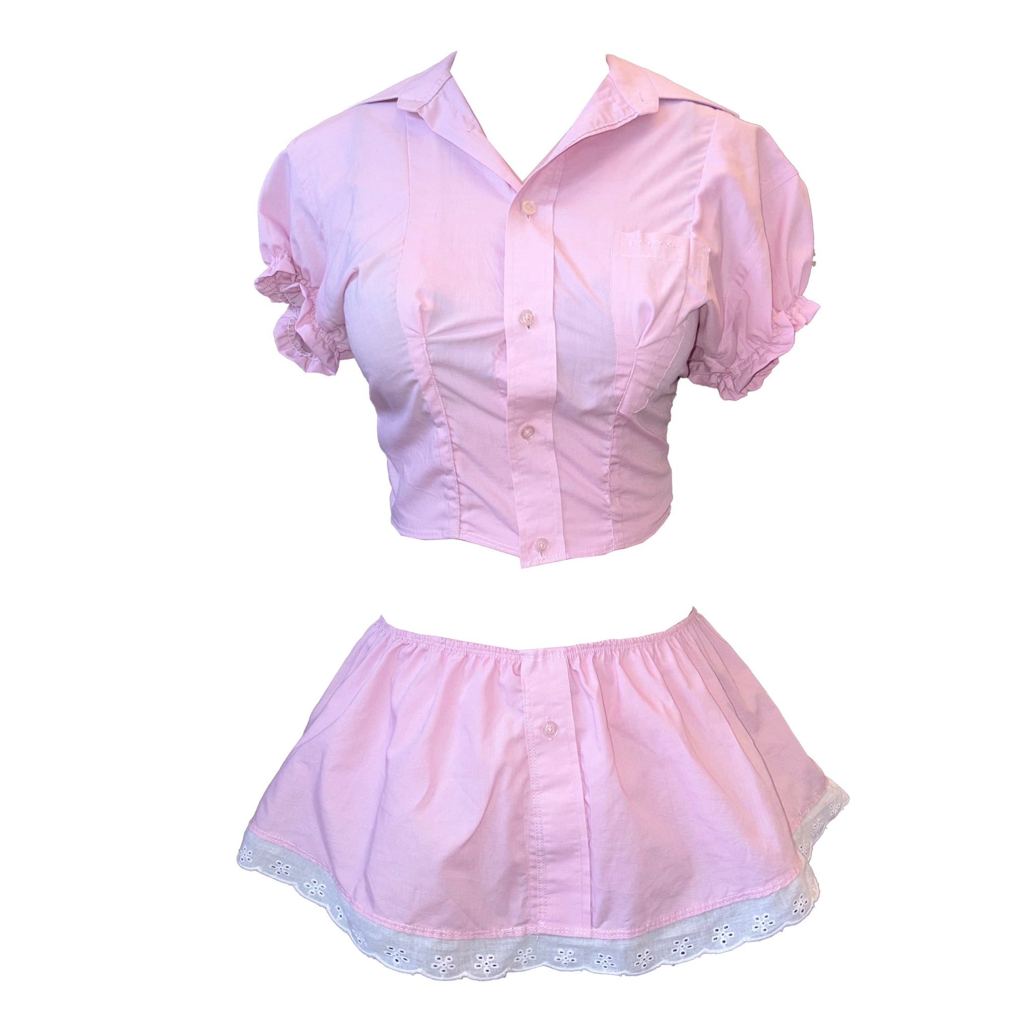 One of a kind custom skirt set